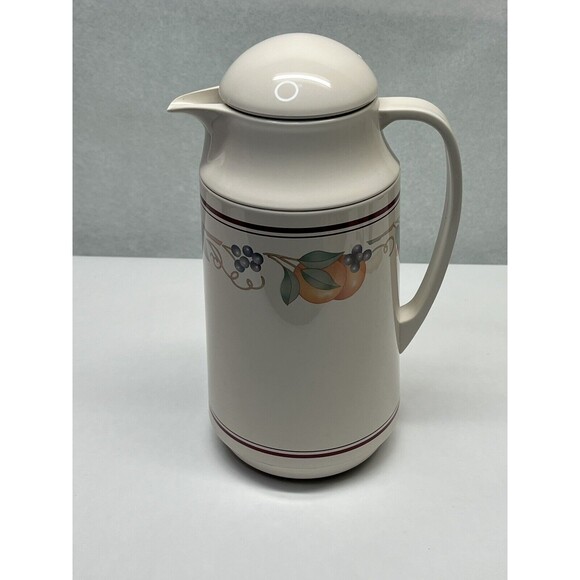 Vintage Corning Ware Corning Thermique 1 Quart Carafe Pitcher Fruit - Pre Owned - Picture 6 of 6